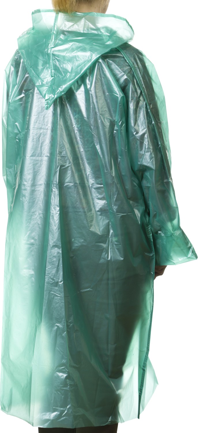 STAYER полиэтилен, зеленый, S-XL, 50 микрон, плащ-дождевик (11610)