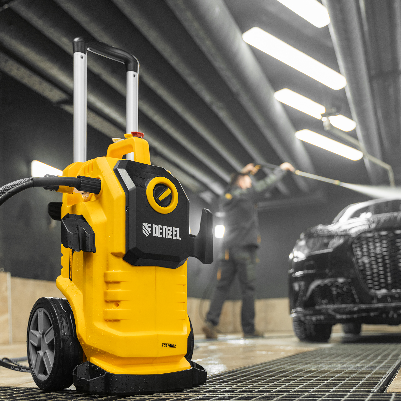 Моечная машина высокого давления K 70 Power, 2500 Вт, 180 бар, 600 л/ч, асинх. двиг.// Denzel