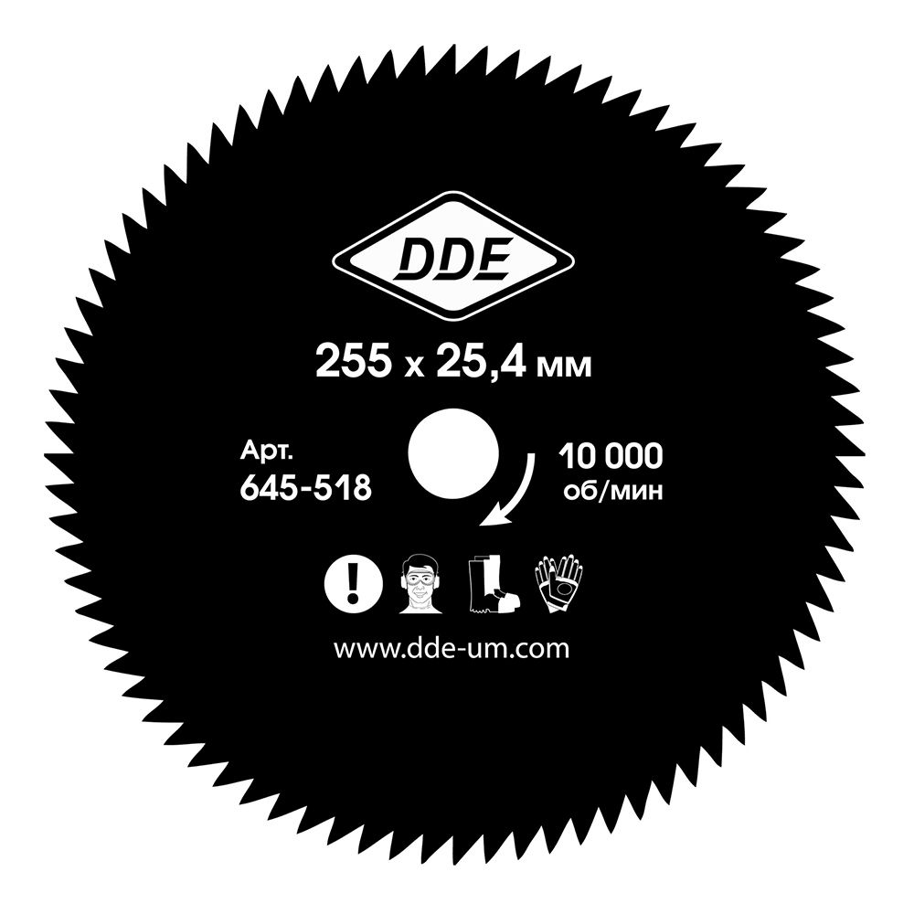 Диск для триммера DDE WOOD CUT 80 зубьев.255 х 25,4мм 