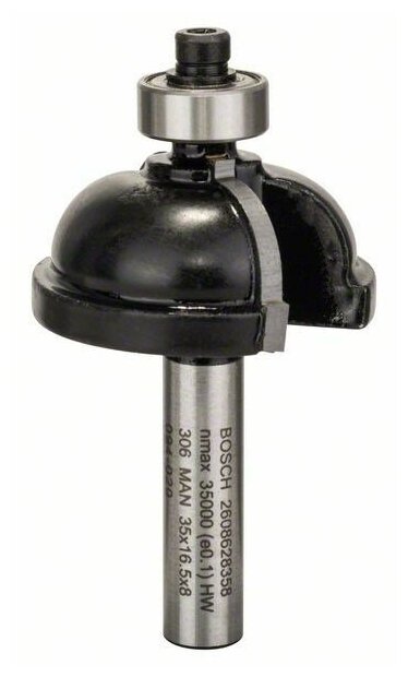 Фреза для фрезерных машин кромочная калевочная BOSCH 35/16,5/8 мм (1 шт.) коробка (2608628358), шт