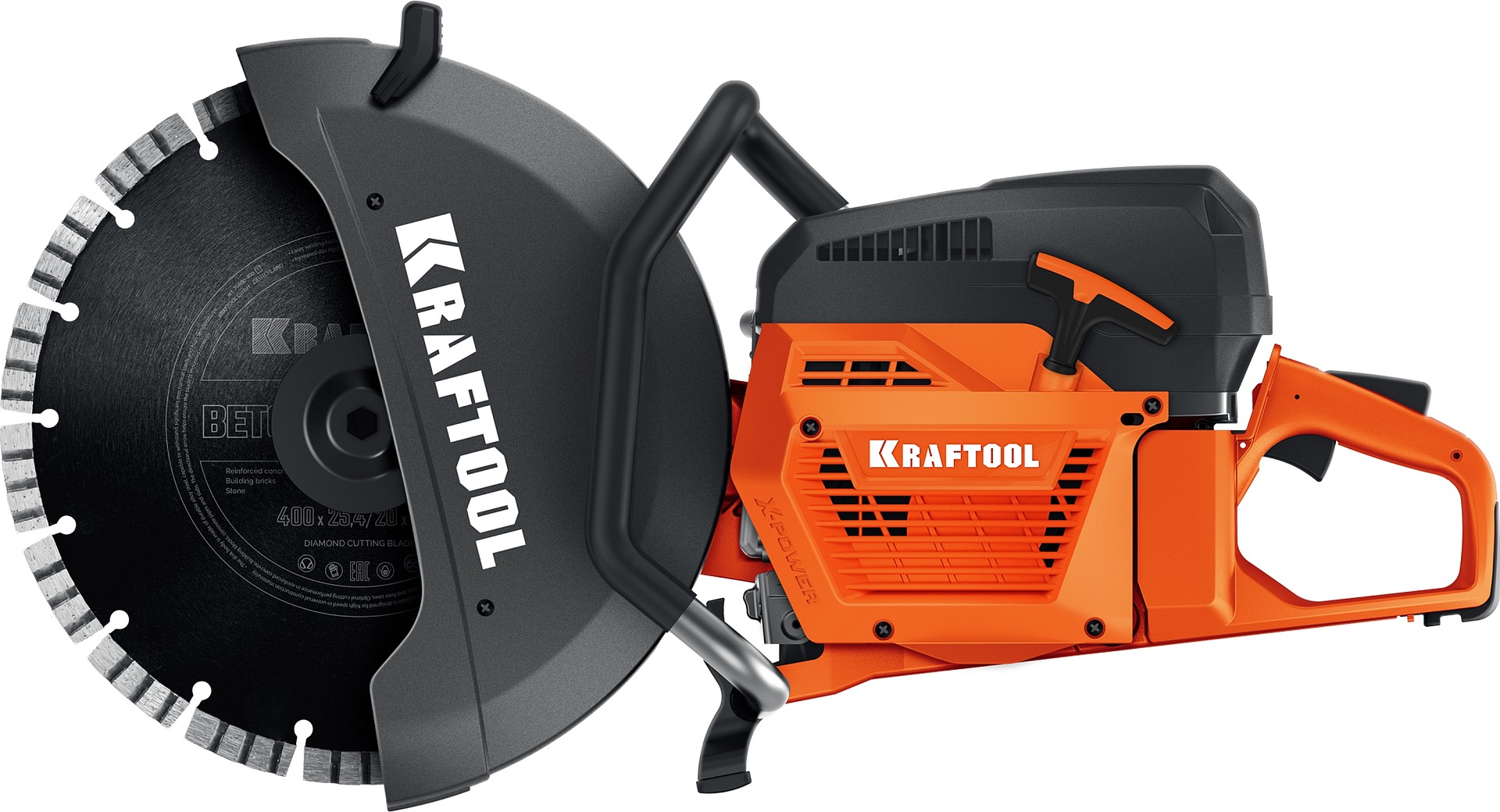 KRAFTOOL 4800 Вт, 400 мм, без диска, бензорез по бетону (бетонорез) (K970-16)