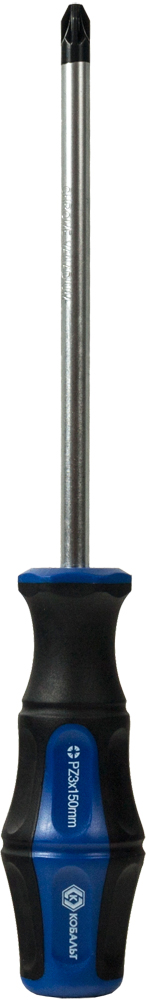 Отвёртка КОБАЛЬТ Ultra Grip PZ-3 х 150 ммCR-V, двухкомпонентная рукоятка (1 шт.) подвес