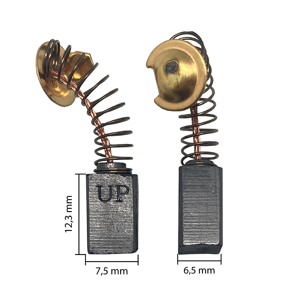 Щетка графитовая UNITED PARTS для HITACHI (аналог 999021)  6,5х7,5х12,3мм, пар