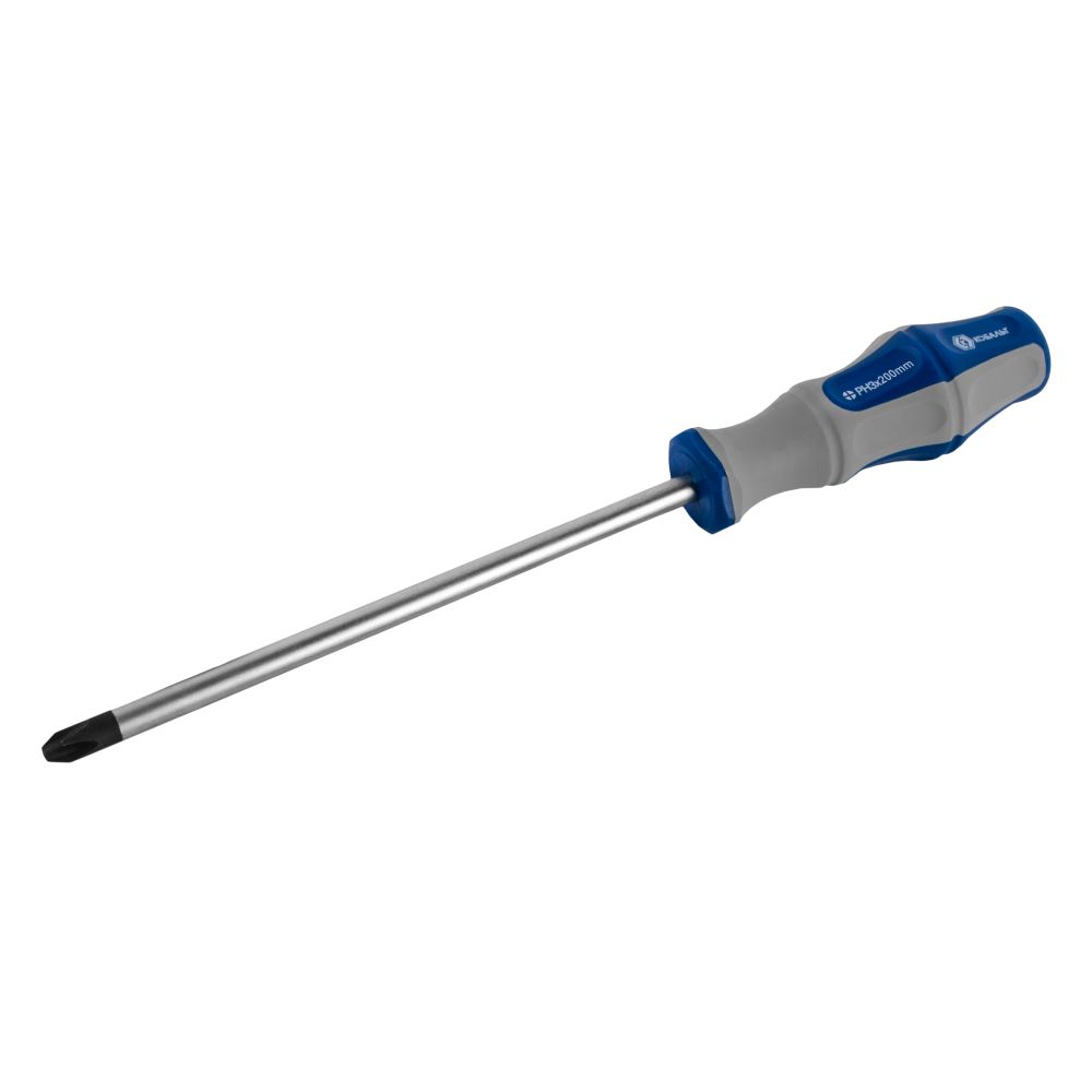 Отвертка Ultra Grip КОБАЛЬТ PH-3 х 200 мм, CR-V, двухкомпонентная рукоятка, подвес (920-407), шт
