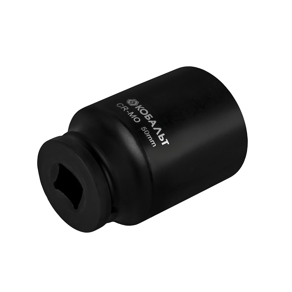 Головка торцевая глубокая ударная КОБАЛЬТ 3/4", 50 мм, CR-MO, подвес (922-456)