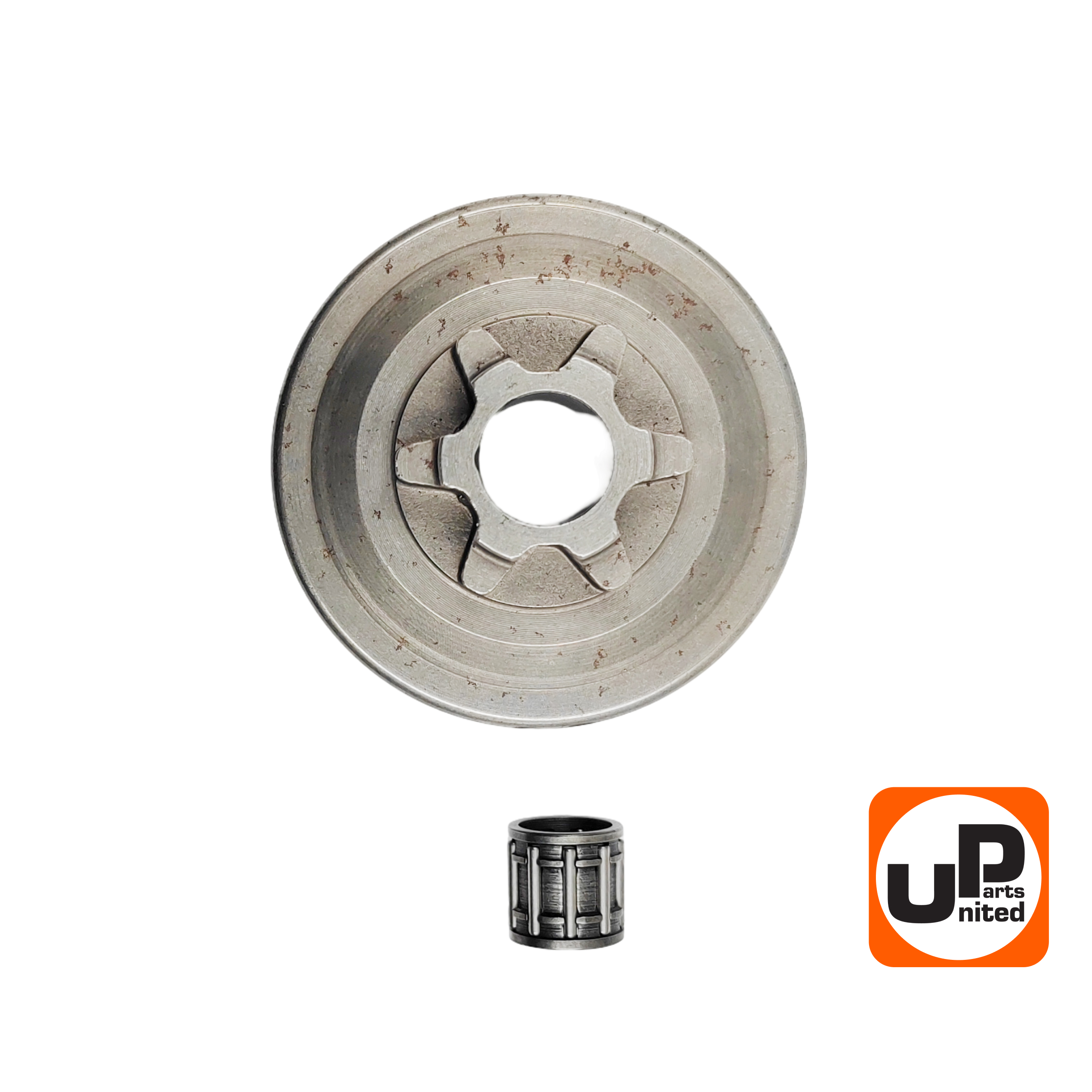 Барабан-зв. UNITED PARTS 3/8"-6T для бензопил 25 куб.см. с подшипником, шт