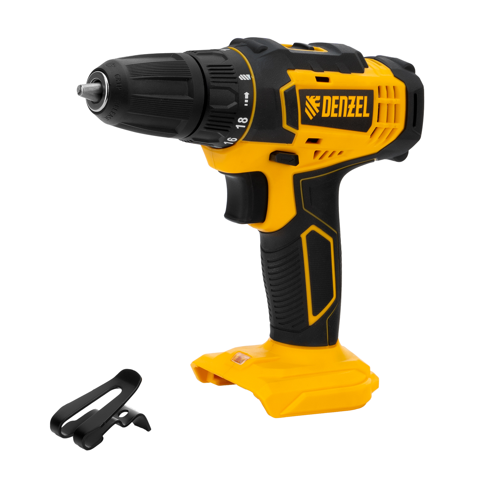Дрель-шуруповерт аккумуляторная CDL-18-0, Li-Ion, 18 В // Denzel