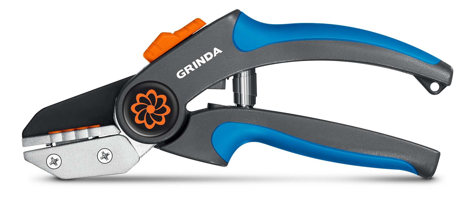 GRINDA P-56, 205 мм, легированная сталь, двухкомпонентные рукоятки, контактный секатор, PROLine (423456)