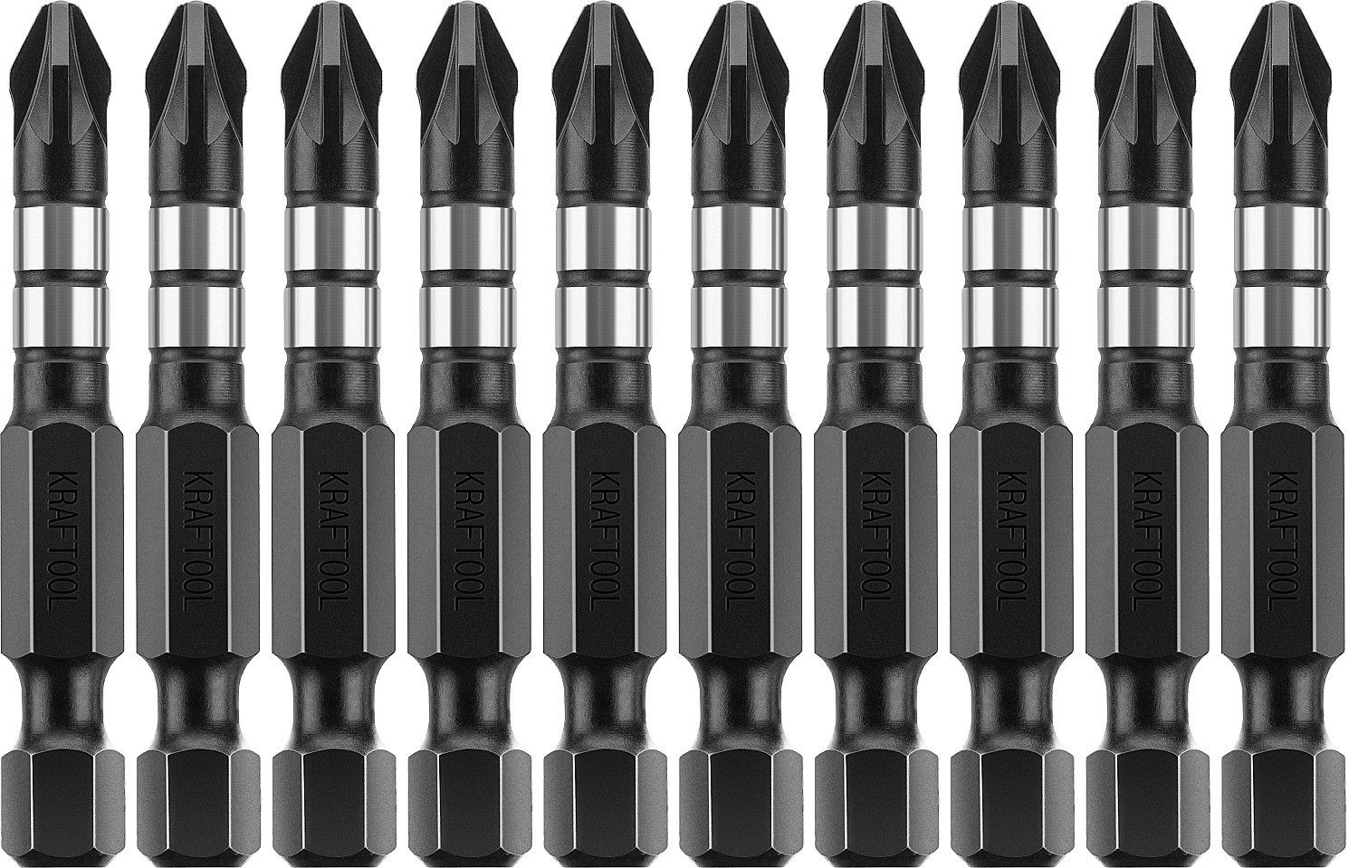 KRAFTOOL Impact PZ2, 50 мм, 10 шт, ударные биты (26193-2-50-S10)