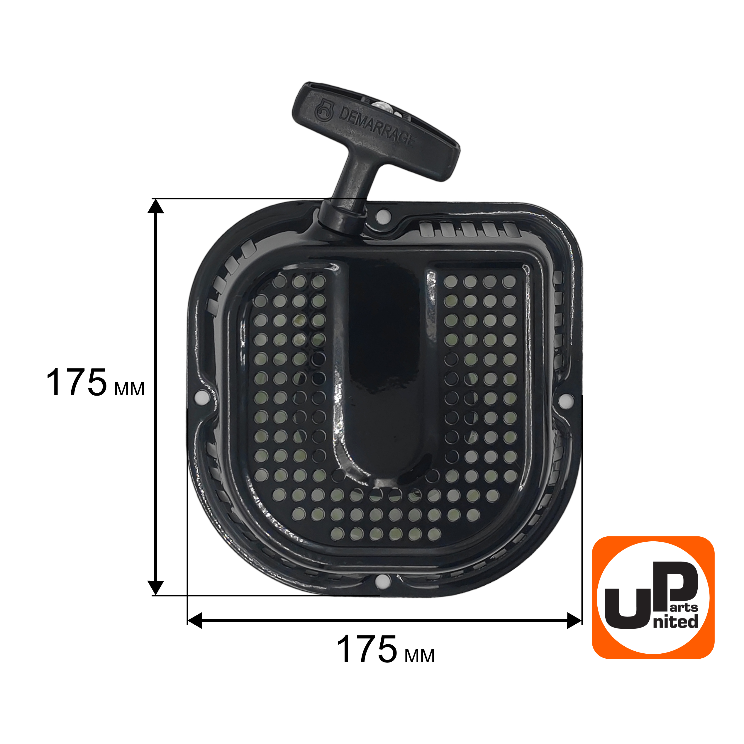 Стартер ручной UNITED PARTS для LONCIN 168/170F, плоские метал. собачки, D-образный, шт