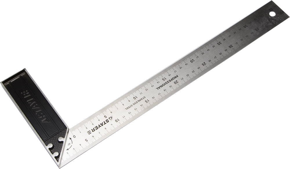 STAYER 400 мм, столярный угольник, Professional (3431-40)