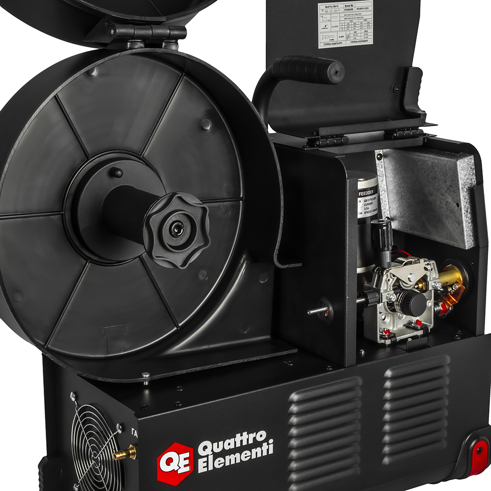 Аппарат полуавтомат. сварки, инвертор QUATTRO ELEMENTI Multi Pro 300-15 (300A, 3 фазы, 3 вида сварки MIG/TIG/MMA, кат.15 кг,Диспл.)(920-827), шт