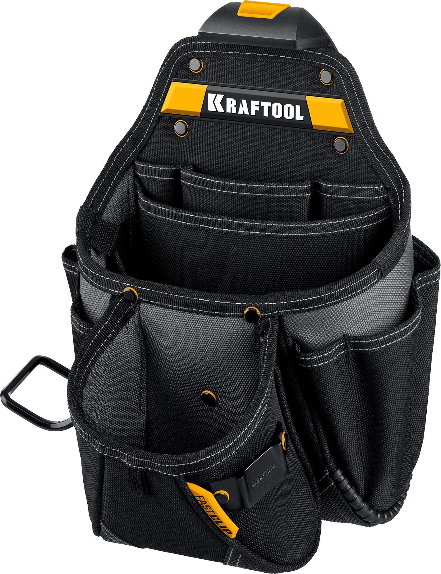 KRAFTOOL KBS-3 пояс монтажника, в комплекте: пояс монтажника, большая сумка, малая сумка (38762)