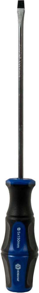 Отвёртка КОБАЛЬТ Ultra Grip SL 5,0 х 150 ммCR-V, двухкомпонентная рукоятка (1 шт.) подвес