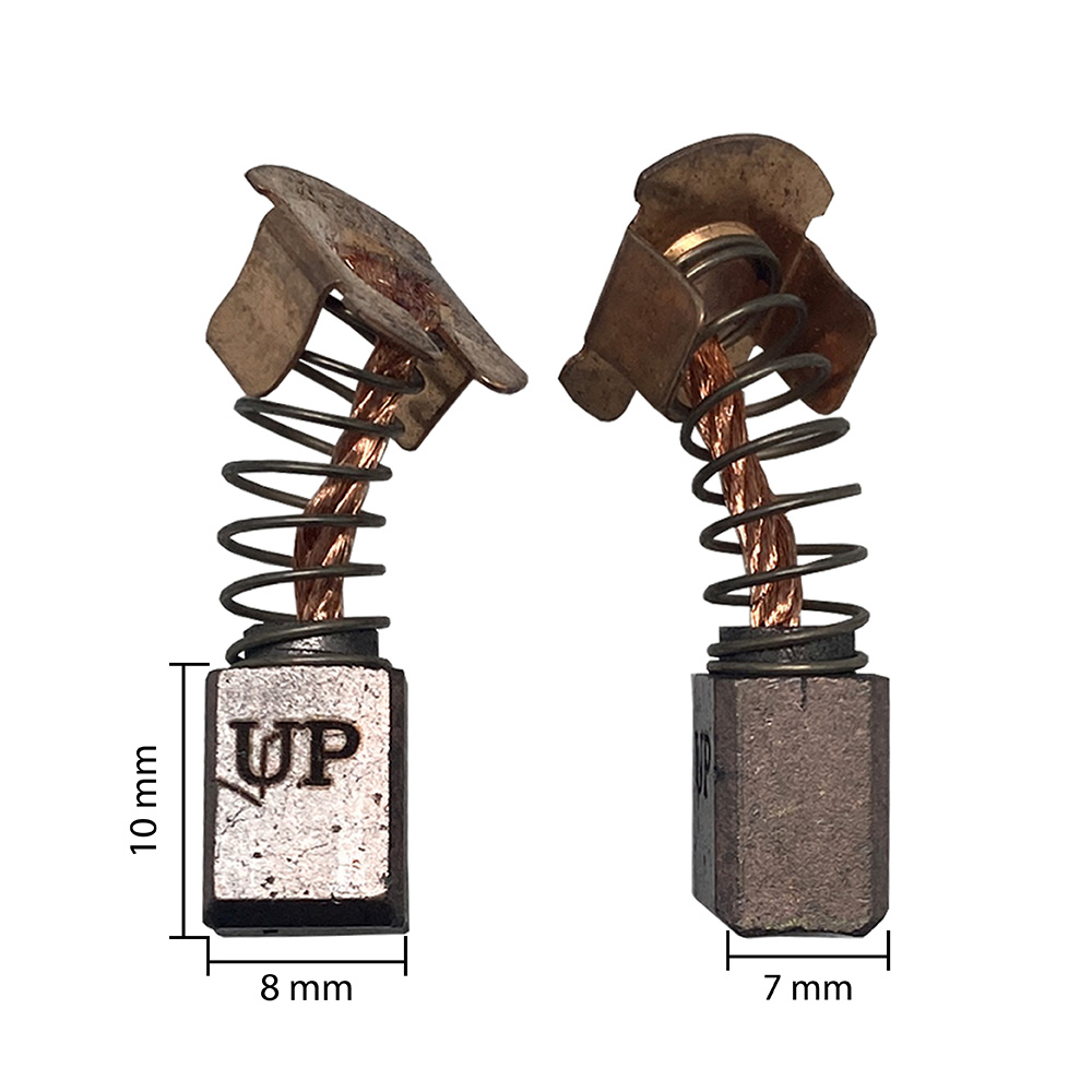 Щетка графитовая UNITED PARTS для MAKITA СВ-430 (аналог 191971-3)  7х8х10мм, пар