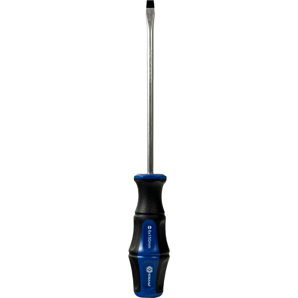 Отвёртка КОБАЛЬТ Ultra Grip SL 6,0 х 150 ммCR-V, двухкомпонентная рукоятка (1 шт.) подвес