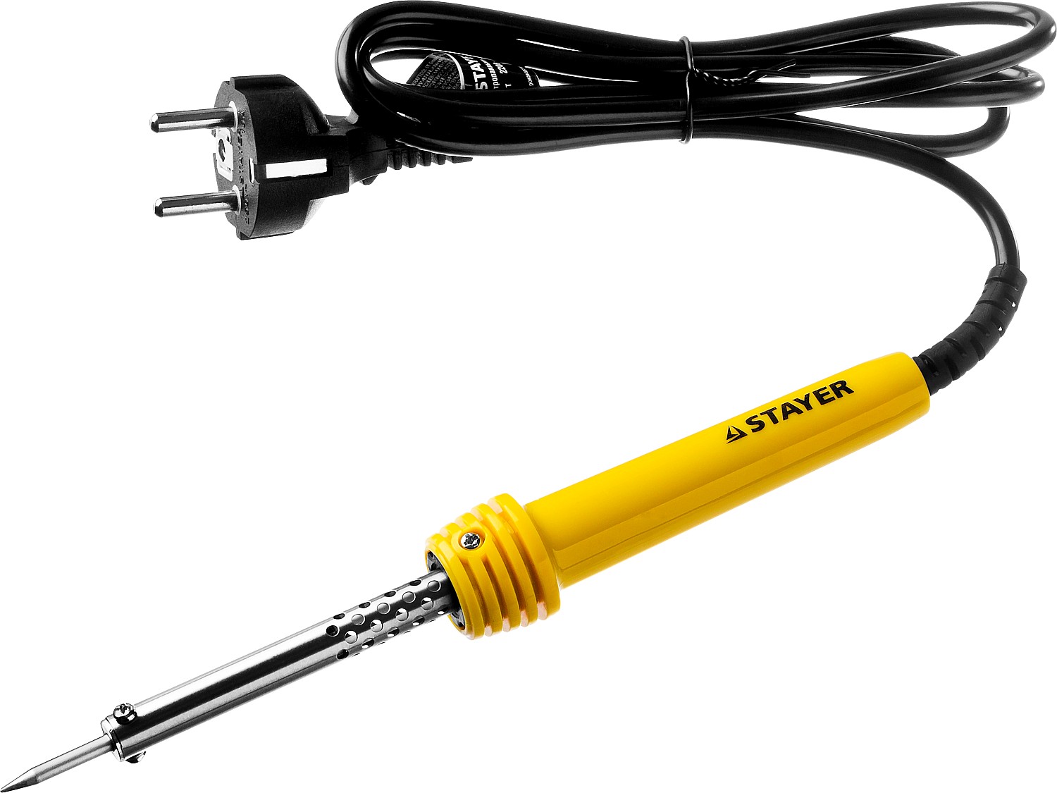 STAYER MAXTerm, 30 Вт, конус, электропаяльник с пластиковой рукояткой (55305-30)