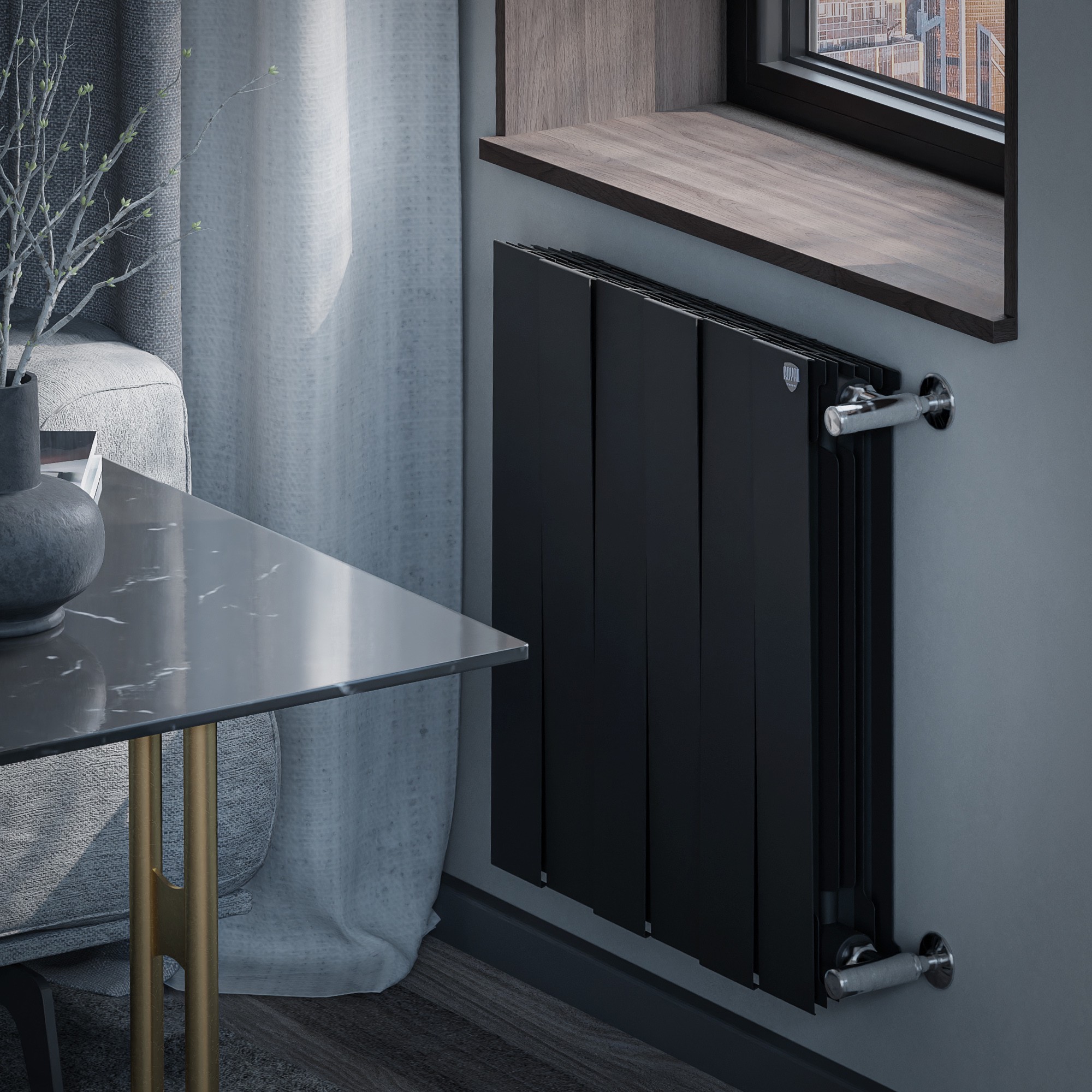 Радиатор Royal Thermo PianoForte 500 new/Noir Sable - 6 секц.