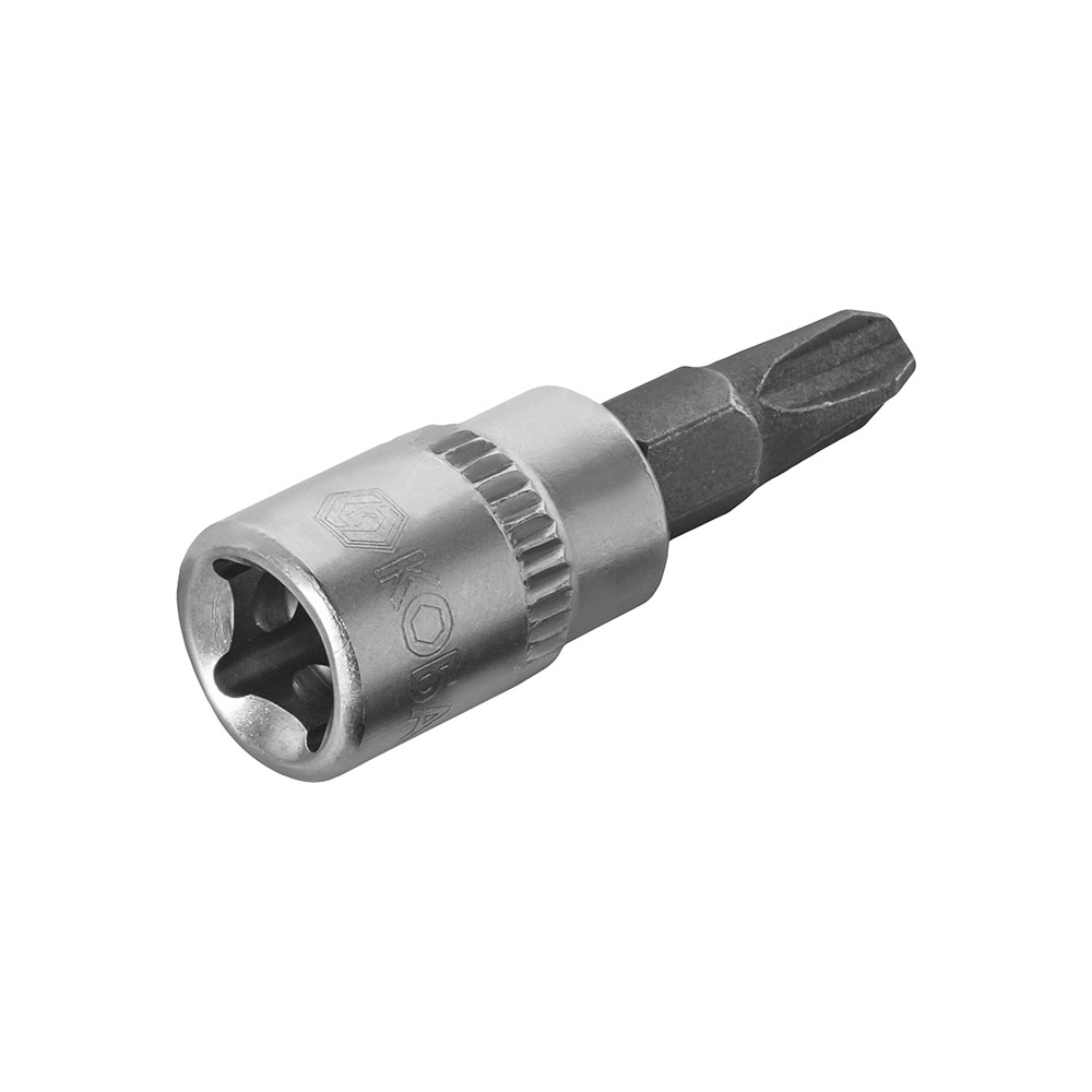 Головка торцевая со вставкой КОБАЛЬТ 1/4", PH3, CR-V, подвес (923-422)