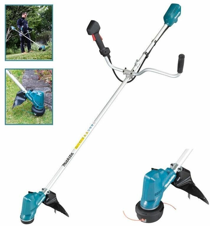 Триммер аккумуляторный MAKITA DUR190UZX3 ( LXT BL 18В, велорукоятка, d-30см, M8xLH, ADT, AFT, XPT ), шт