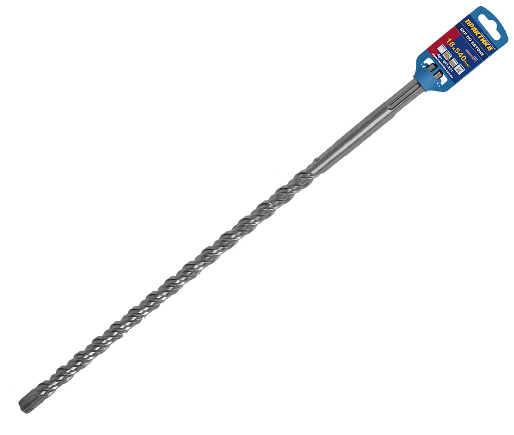 Бур SDS-MAX ПРАКТИКА  18 х  540 мм, КВАДРО, серия Эксперт, по бетону
