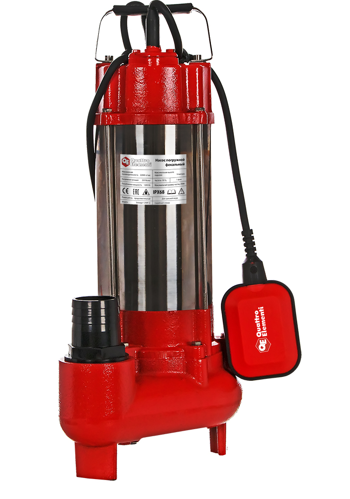 Фекальный насос QUATTRO ELEMENTI Sewage 1200F Ci 910-171