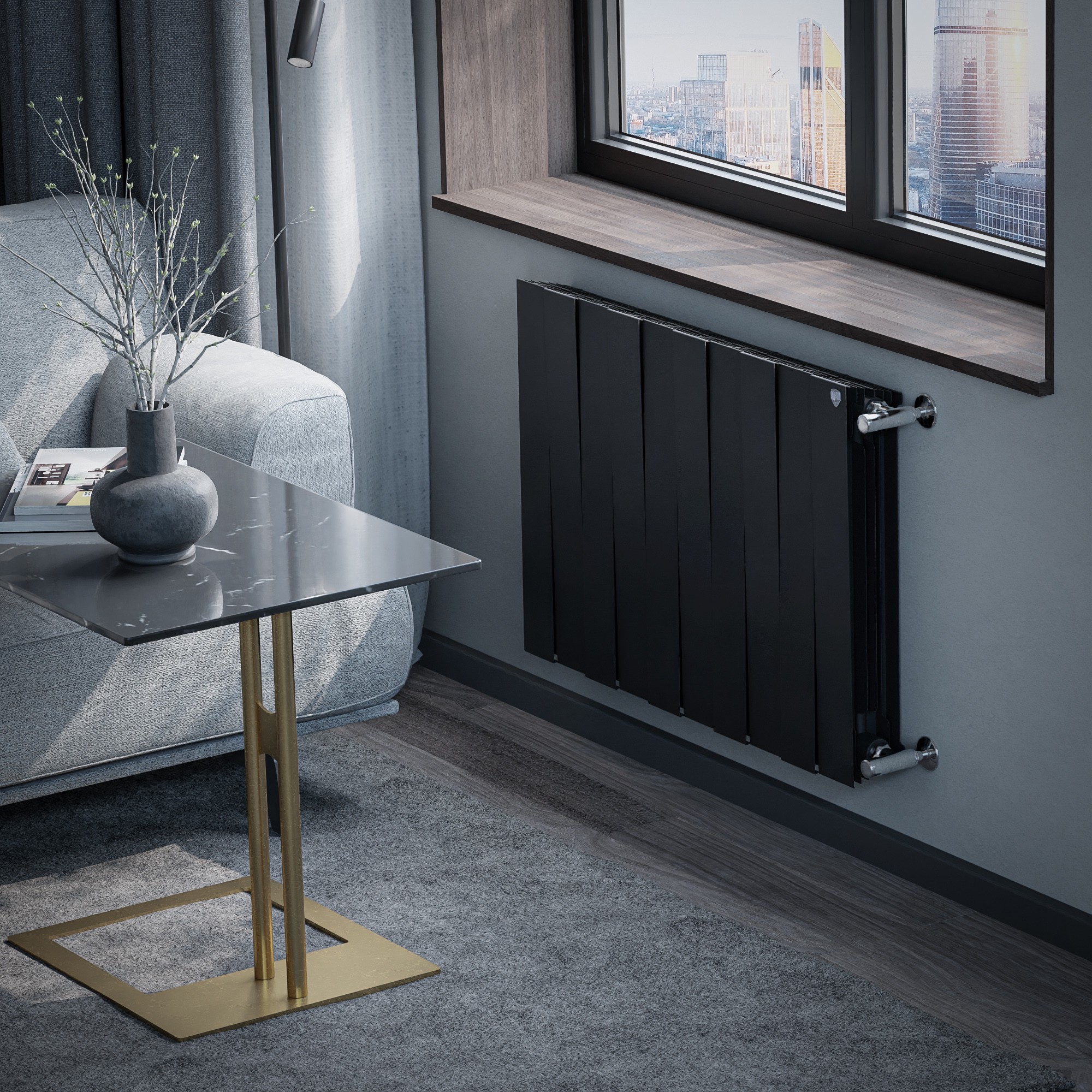 Радиатор Royal Thermo PianoForte 500 new/Noir Sable - 10 секц.