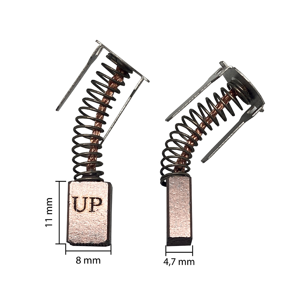 Щетка графитовая UNITED PARTS для BOSCH GSR140,180-Li (аналог 1607000CZ1)  4,7х8х11мм, пар