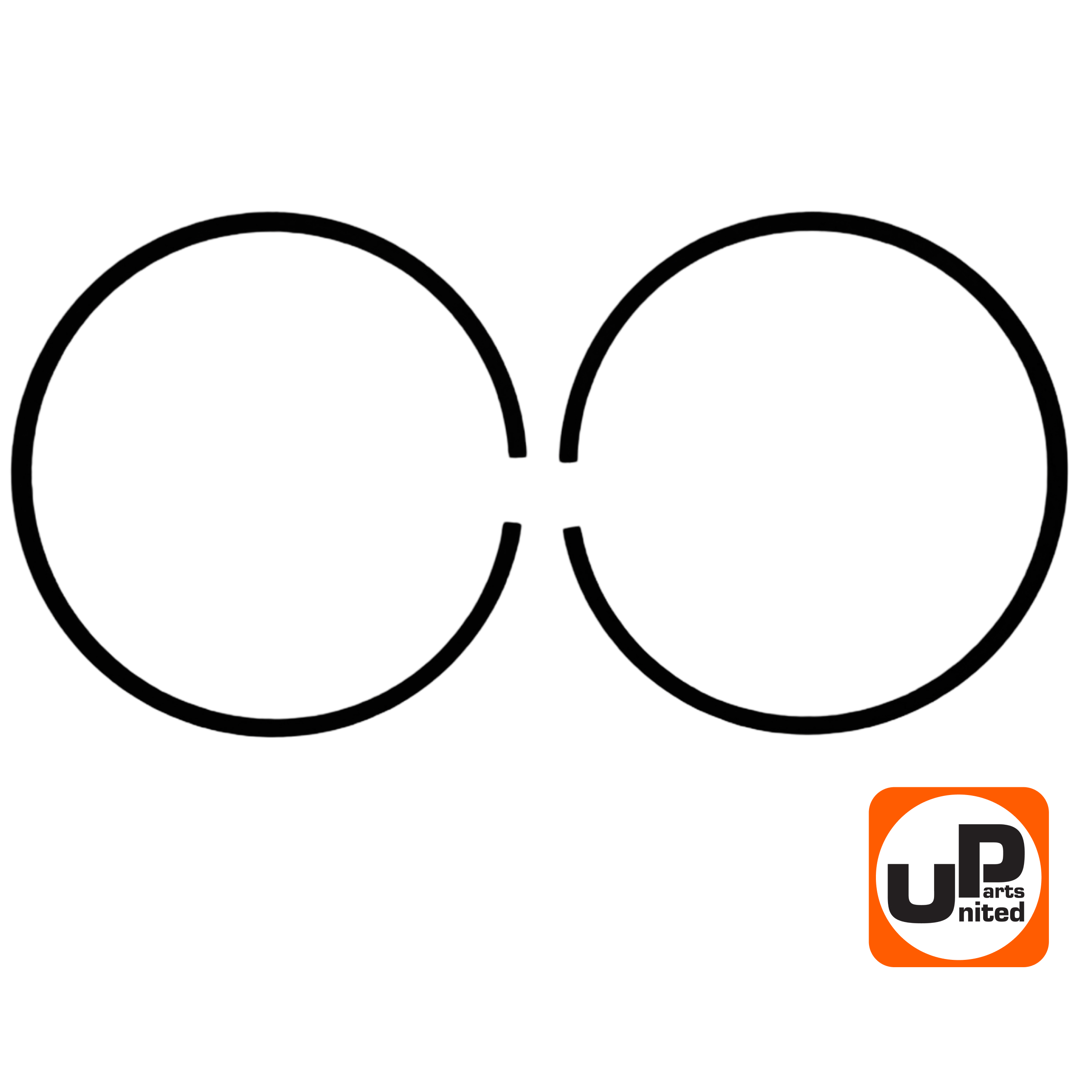 Кольцо поршневое UNITED PARTS Ø56мм, компл 2шт, для HUSQVARNA K960/970 5032890-24 (90-1138), шт