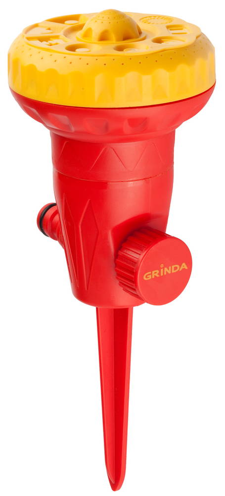 GRINDA 46 м2 полив, на пике, 9-ти позиционный, распылитель многофункциональный, пластиковый