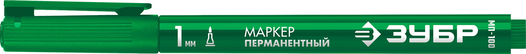 ЗУБР МП-100 зеленый, 1 мм перманентный маркер (06320-4)