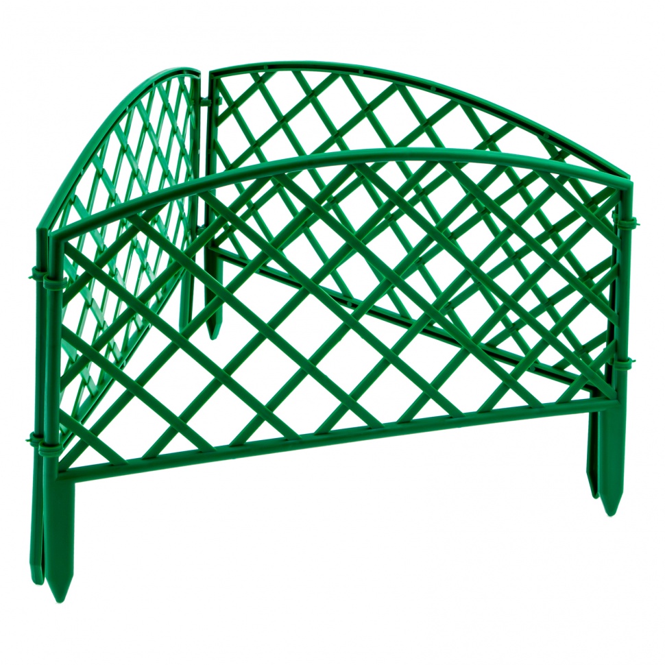 Забор декоративный "Сетка", 24 х 320 см, зеленый, Palisad