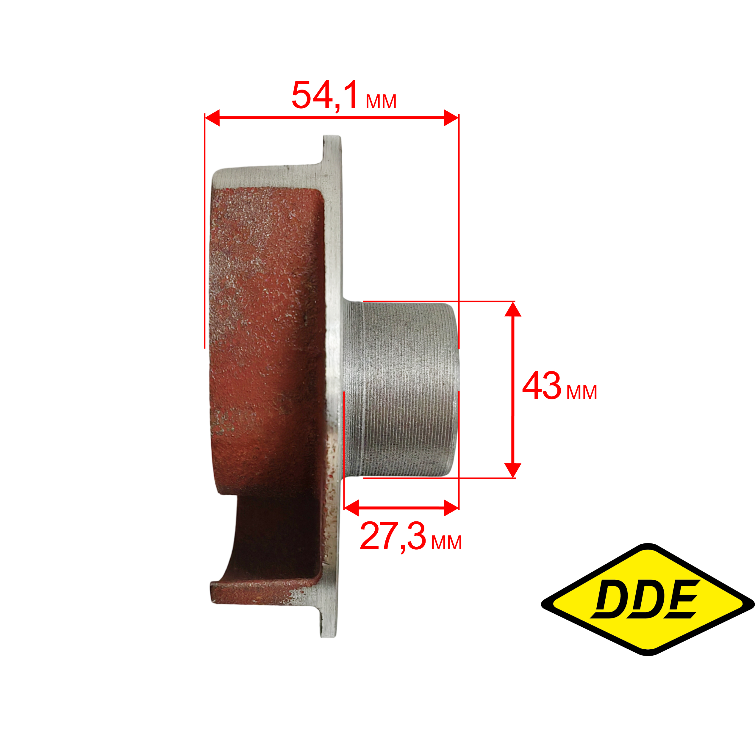 Крыльчатка помпы DDE PN51/PN81 резьба 3/4"x16 UNF, шт