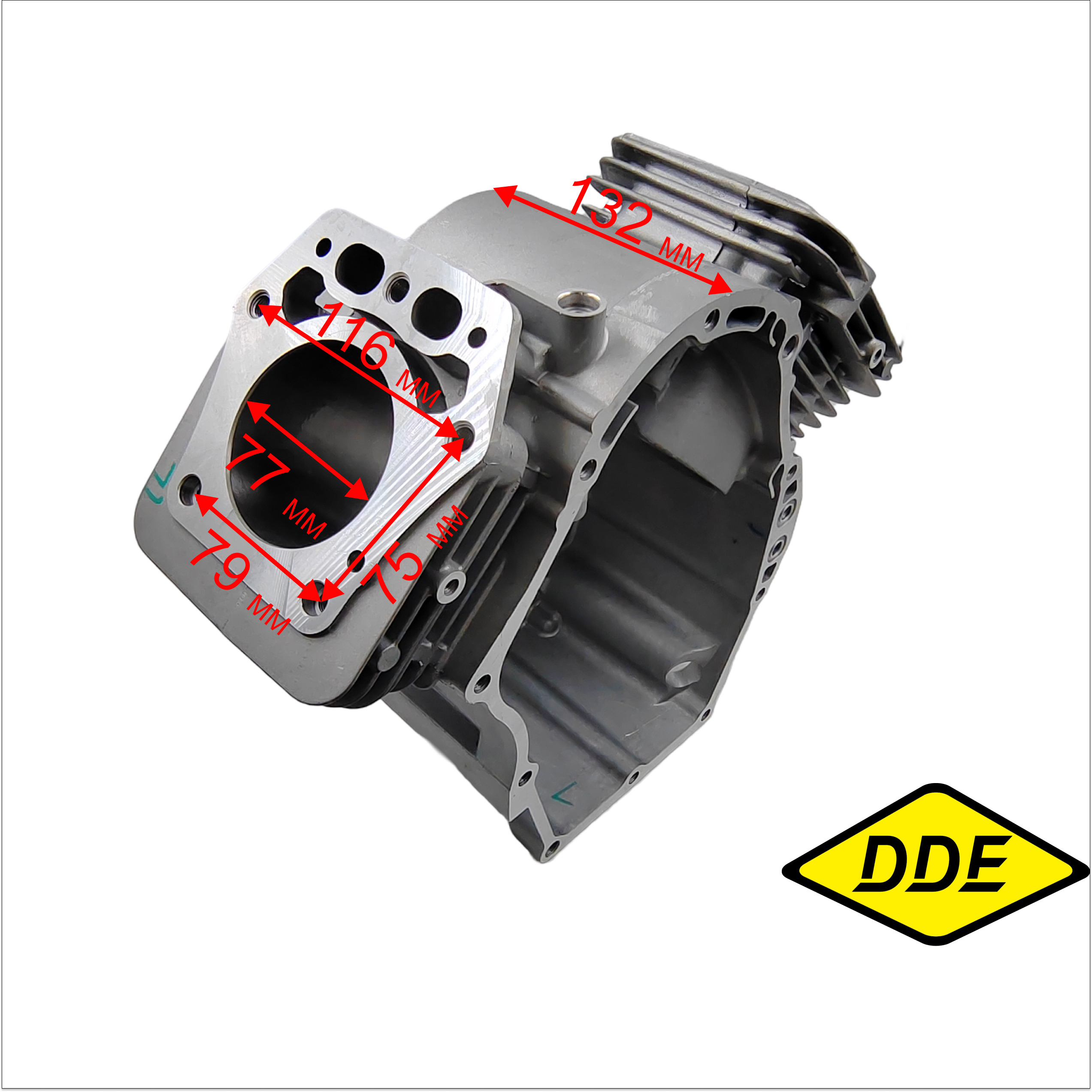 Цилиндр блок двигателя DDE LC2P77F для райдера ZTR 132 (909-143-446), шт