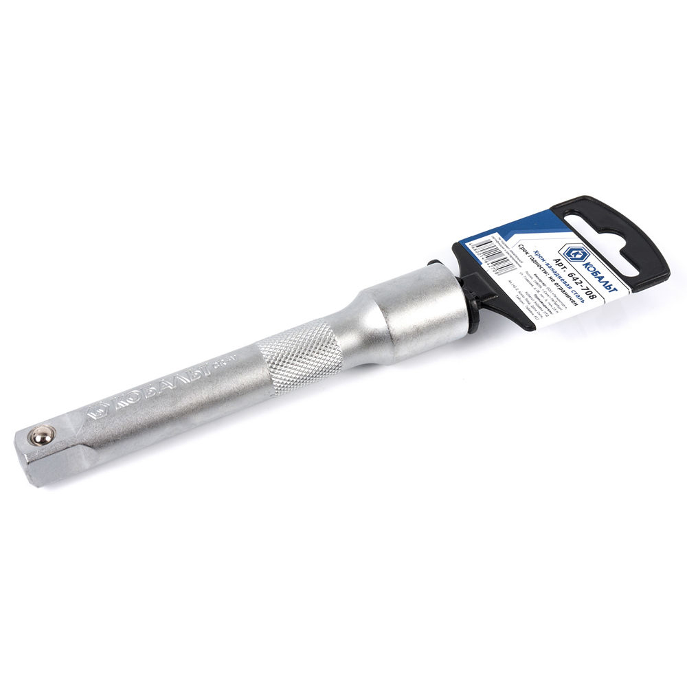 Удлинитель КОБАЛЬТ 1/2", 125 мм, Cr-V (1 шт.) подвес