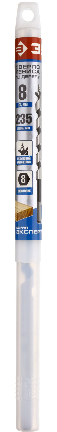 ЗУБР 8 x 235/160 мм, шестигранный хвостовик, сверло левиса по дереву (2948-235-08)
