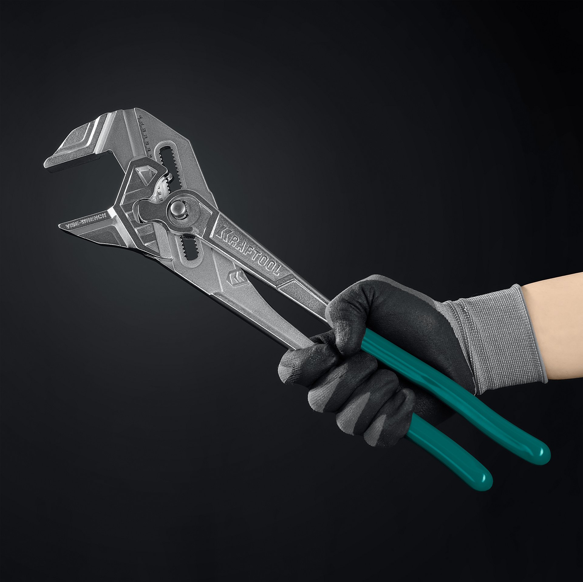 KRAFTOOL Vise-Wrench, 400 мм, клещи переставные-гаечный ключ (22070)