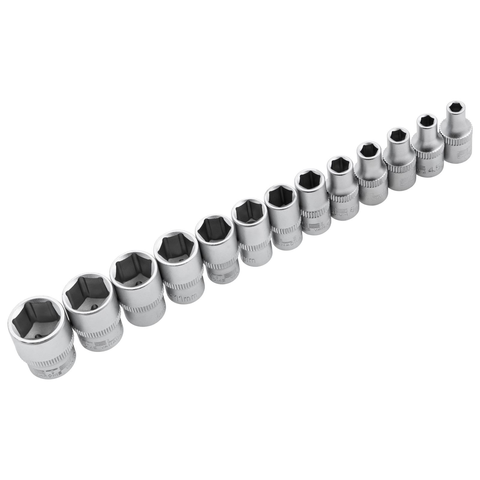 Набор инструментов, 1/4", 3/8", 1/2", Cr-V, S2, усиленный кейс, 151 предмет Stels