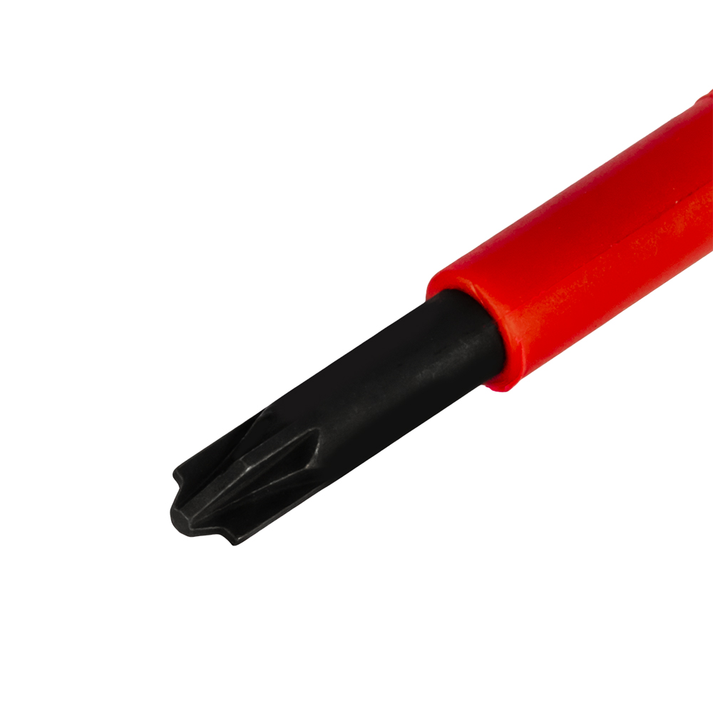 Отвертка диэлектрическая КОБАЛЬТ Ultra Grip FL/PZ-1 х 80 мм CR-V, двухкомпонентная рукоятка