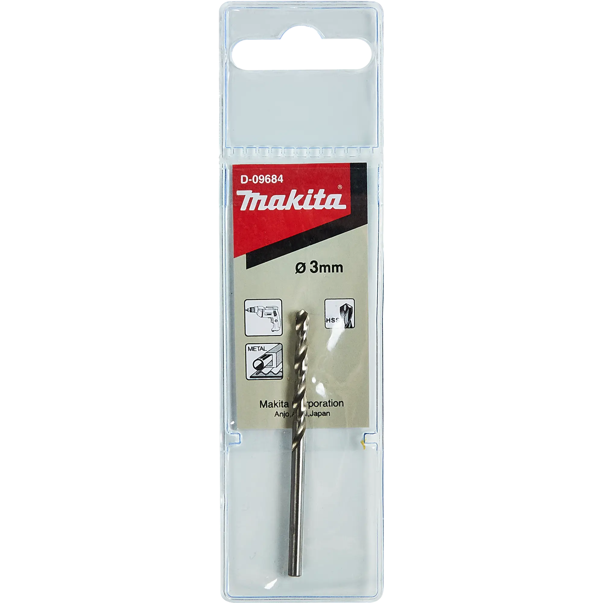 Сверло по металлу MAKITA HSS-G 3x33x61, шт