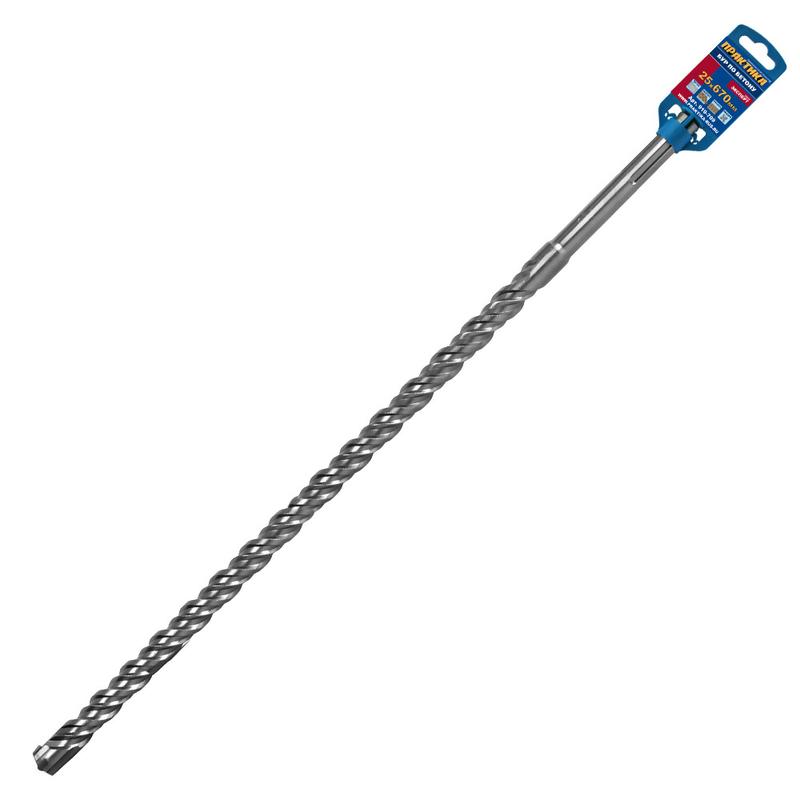 Бур SDS-MAX ПРАКТИКА  25 х  530/670мм, КВАДРО, серия Эксперт, по бетону
