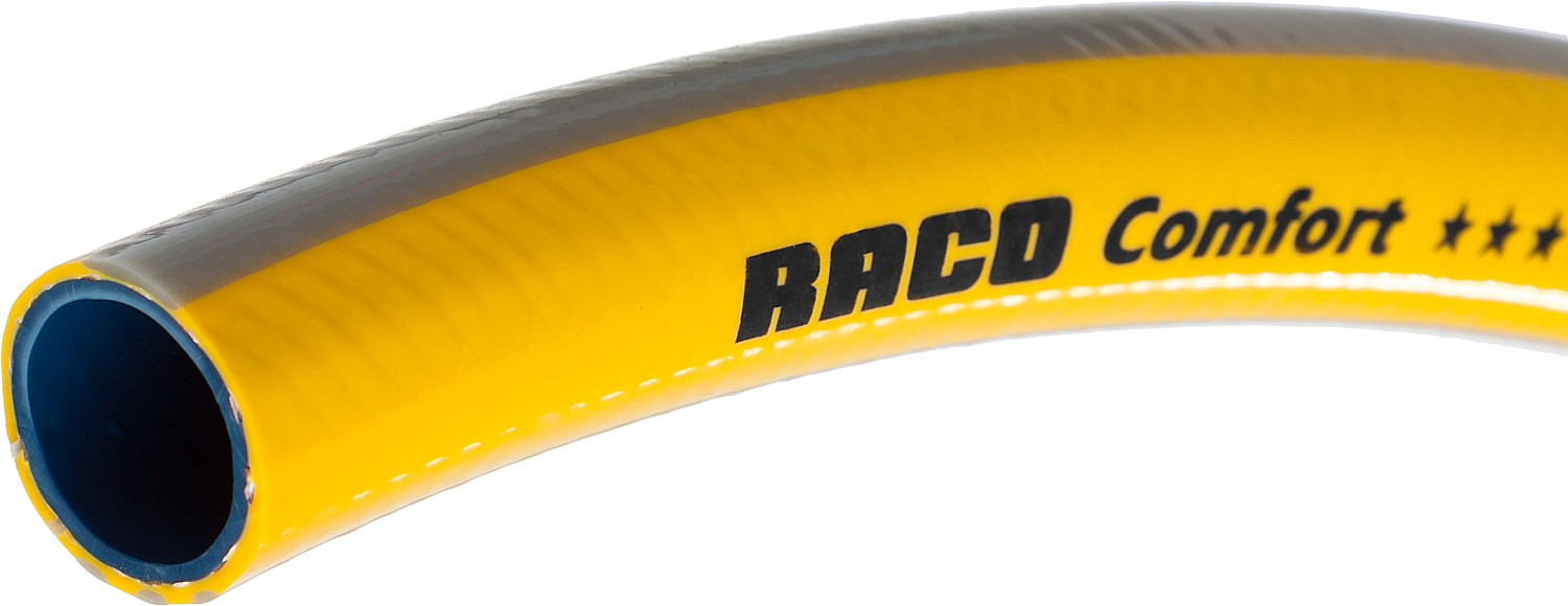 RACO COMFORT, 3/4″, 50 м, 25 атм, трёхслойный, армированный, поливочный шланг (40303-3/4-50)