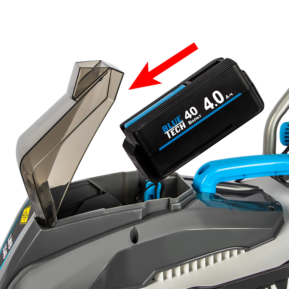 Газонокосилка аккумуляторная DDE BlueTech LMB 3340 (ширина 33 см, высота 25 - 70 мм, сборник, без ЗУ и АКБ), шт