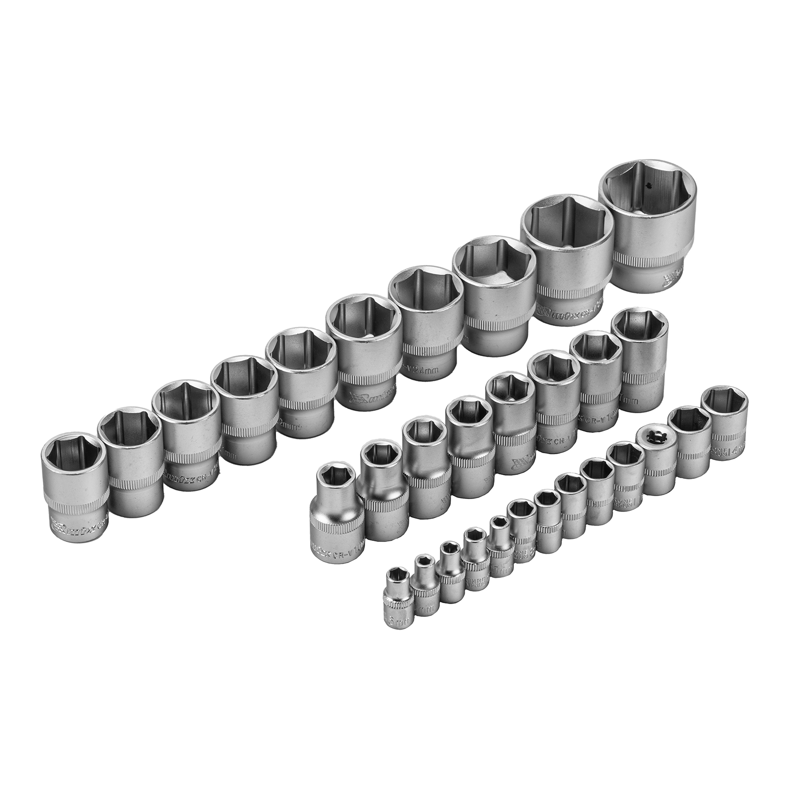 Набор инструментов 94 предмета, CrV, 1/2", 1/4" MTX