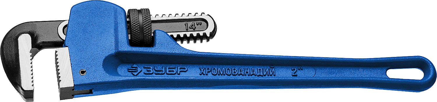 ЗУБР Стиллсон, 2.5″, 450 мм, трубный разводной ключ, Профессионал (27339-3)