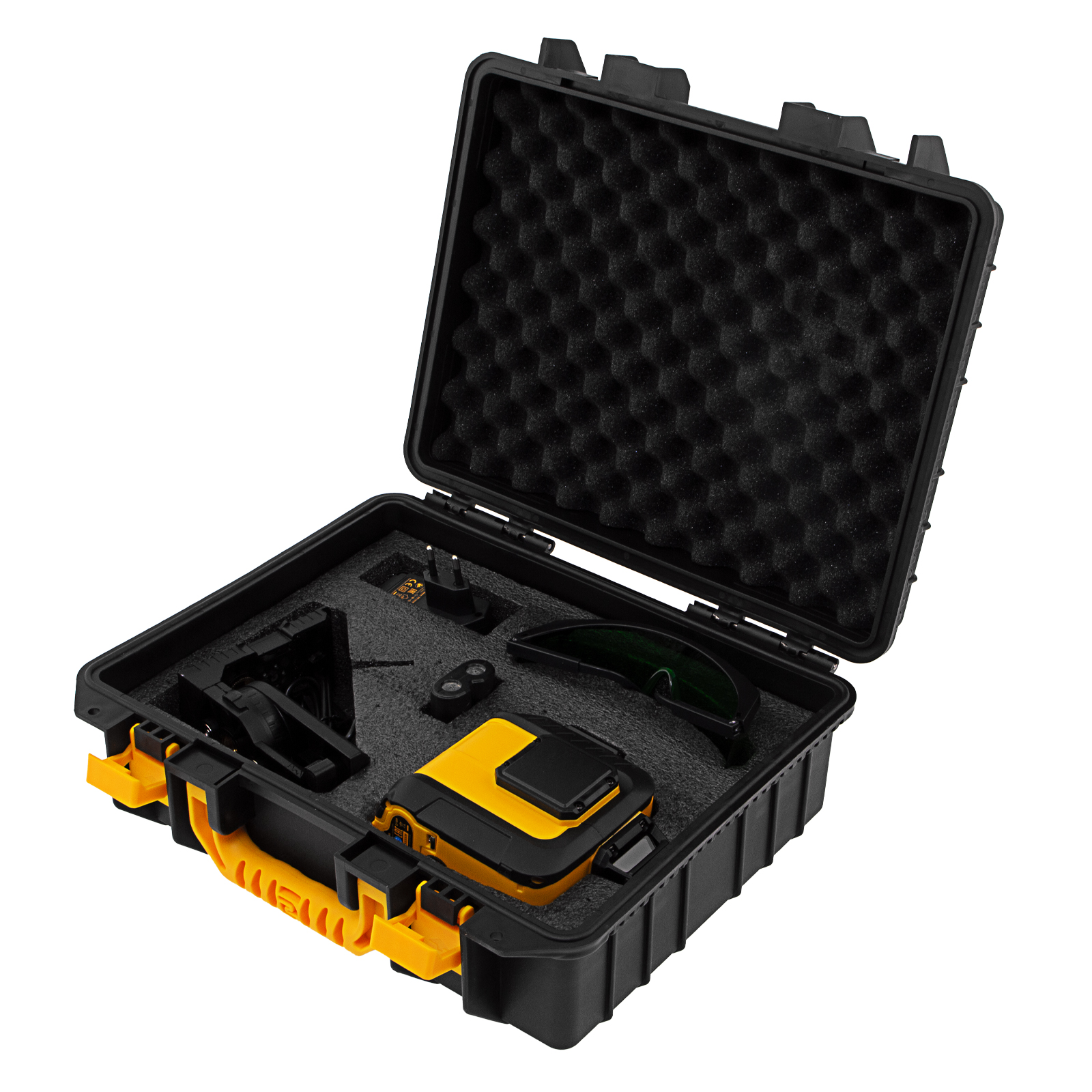 Лазерный уровень мультипризм. LXI 360-2 Green, 30 м, 520 Нм, акк. Li 2800 mAh, резьба 1/4" Denzel