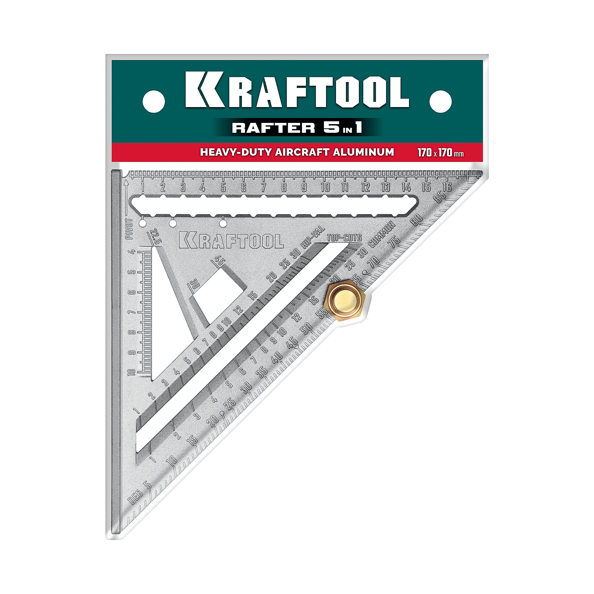 KRAFTOOL 170 мм, 5-в-1, Высокоточный кровельный угольник (3441-17)
