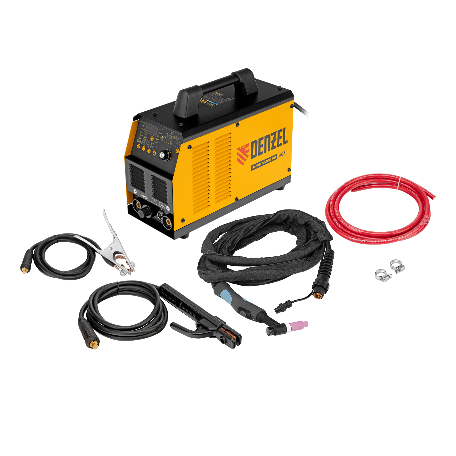 Аппарат инвертор. аргонодуговой сварки ITIG-200 DС Pulse Cold Weld, 200 А, ПВ 60% Denzel