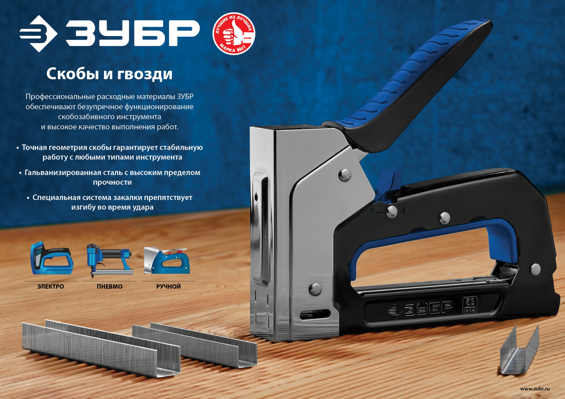 ЗУБР скобы тип 24, 8 мм, калибр 23GA. 1000 шт. Профессионал (31555-08)