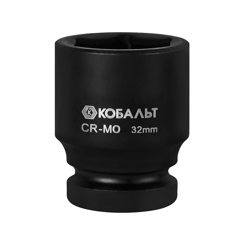 Головка торцевая ударная КОБАЛЬТ 3/4, 32 мм, CR-MO, подвес (922-678)